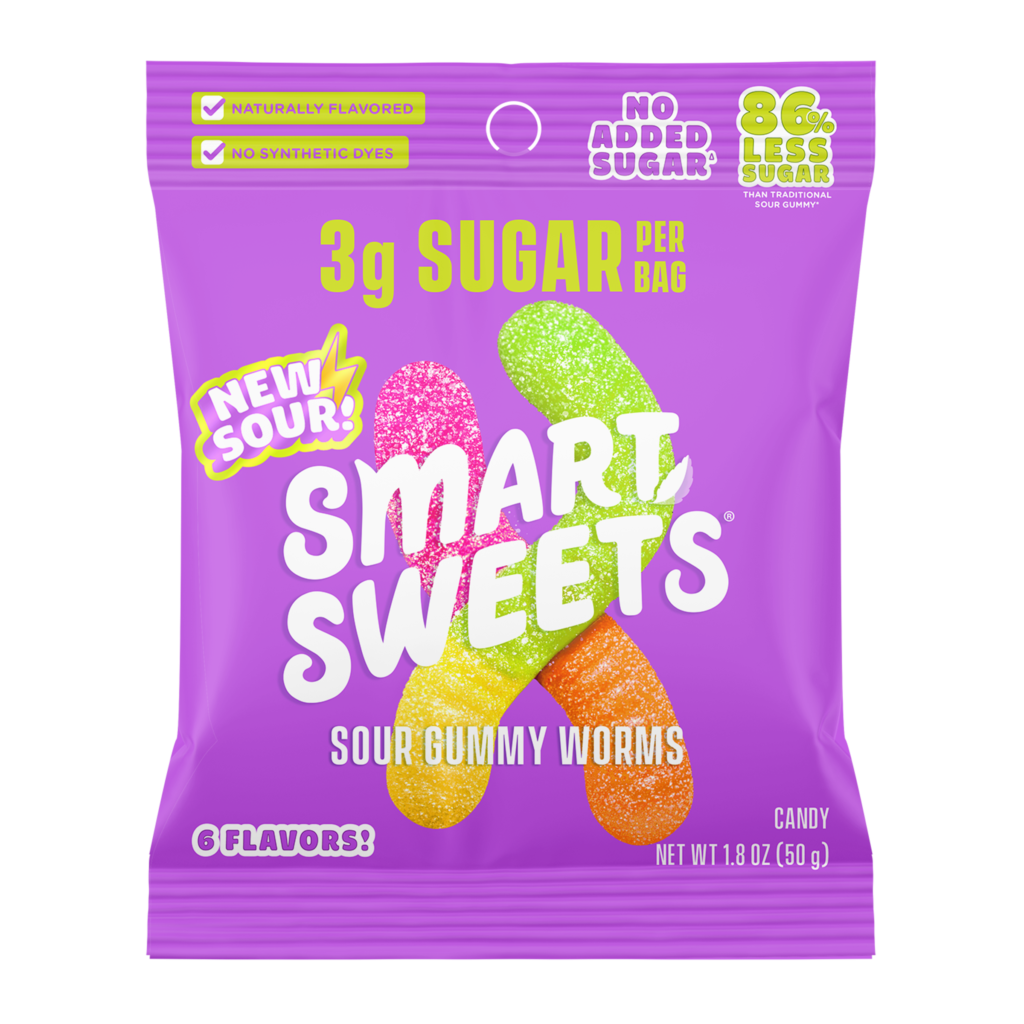 SmartSweets Sour Gummy Worms