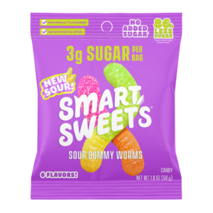 SmartSweets Sour Gummy Worms
