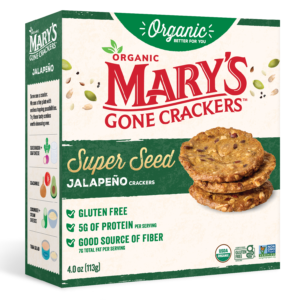 Mary's Gone Crackers Jalapeño Crackers, 4.25 oz