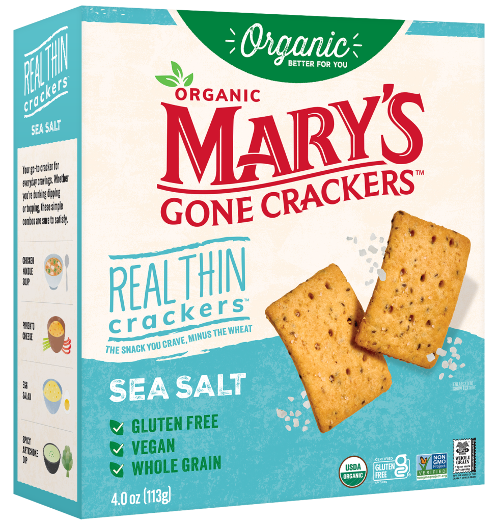Mary's Gone Crackers Real Thin Sea Salt Crackers, 5 oz