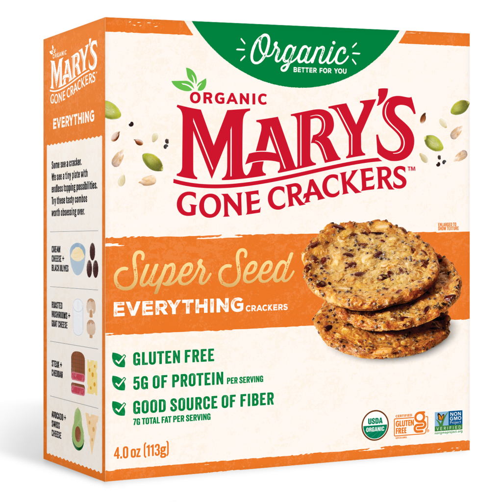 Mary's Gone Crackers Super Seed Everything Crackers, 5.5 oz