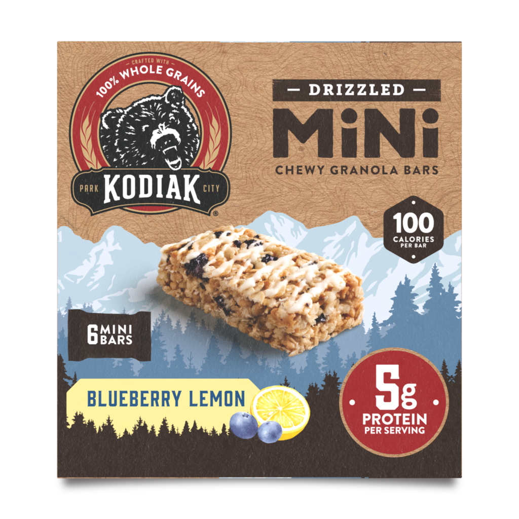 Kodiak Blueberry Lemon Drizzled Mini Bars