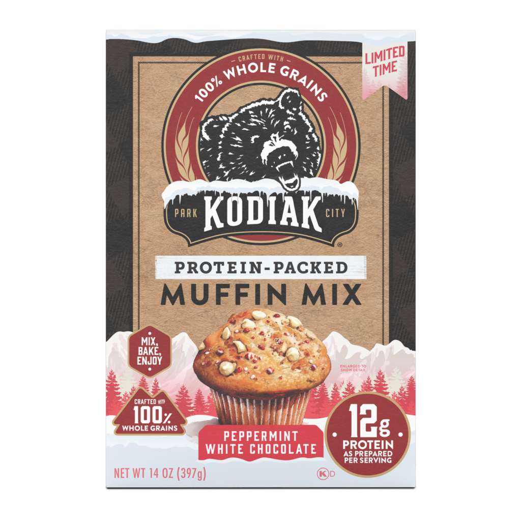 Kodiak Peppermint White Chocolate Muffin Mix