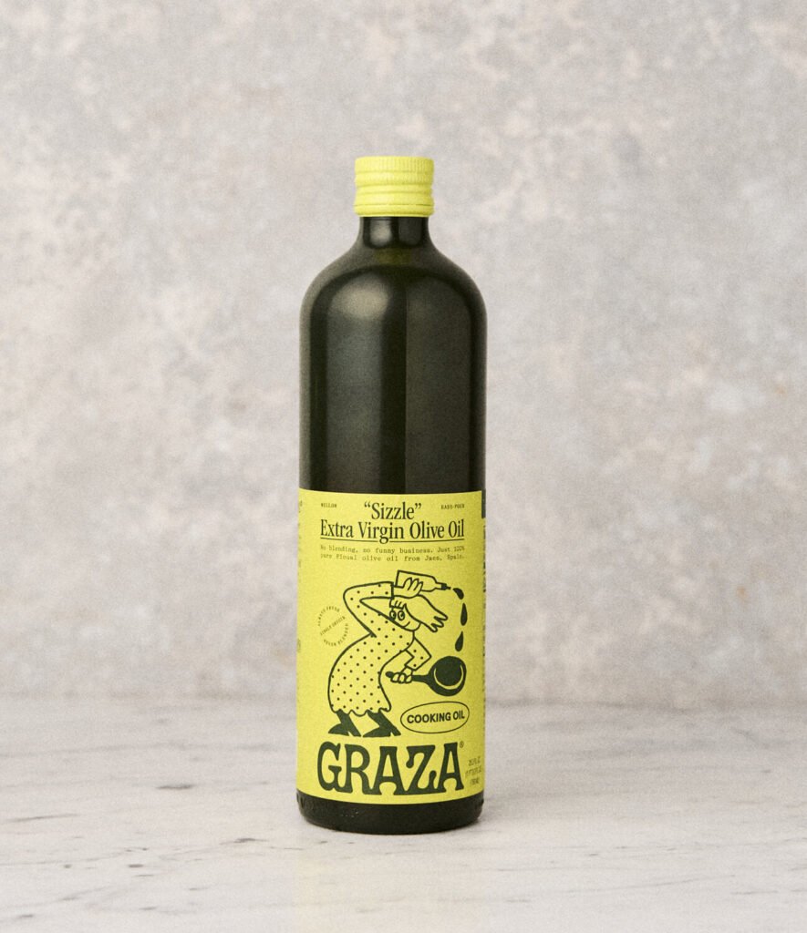 Graza "Sizzle" Extra Virgin Olive Oil, Glass Bottle