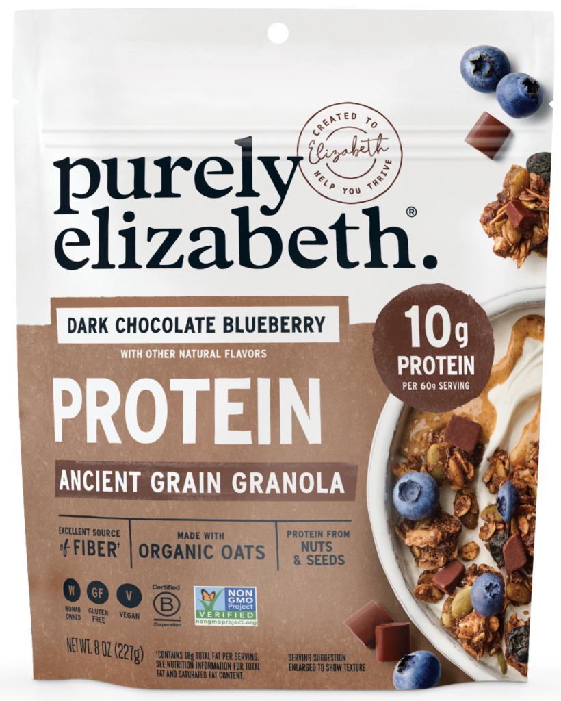 Purely Elizabeth Dark Chocolate Blueberry Protein Granola, 8 oz