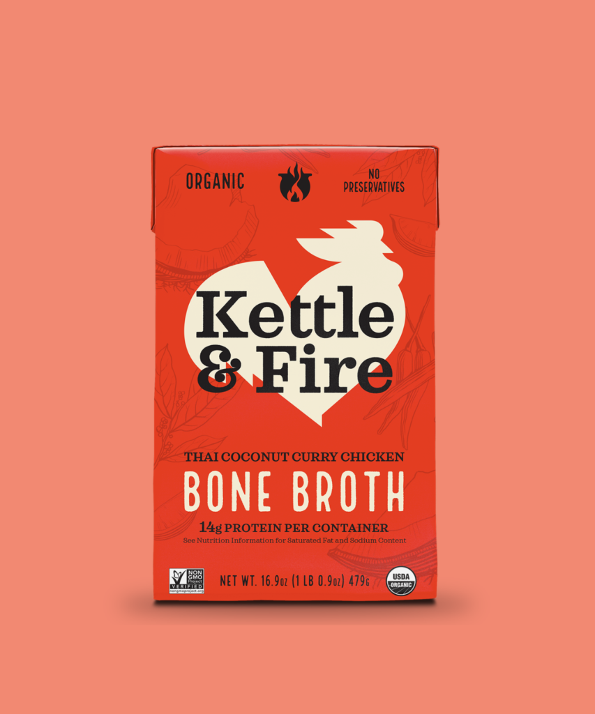 Kettle & Fire Thai Coconut Curry Chicken Bone Broth, 16.9 oz