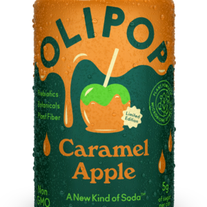 OLIPOP Caramel Apple Prebiotic Soda, 12-Pack