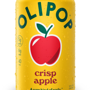 OLIPOP Crisp Apple Prebiotic Soda, 12-Pack