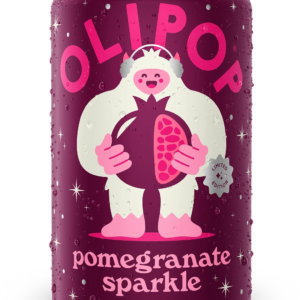 OLIPOP Pomegranate Sparkle Prebiotic Soda, 12-Pack